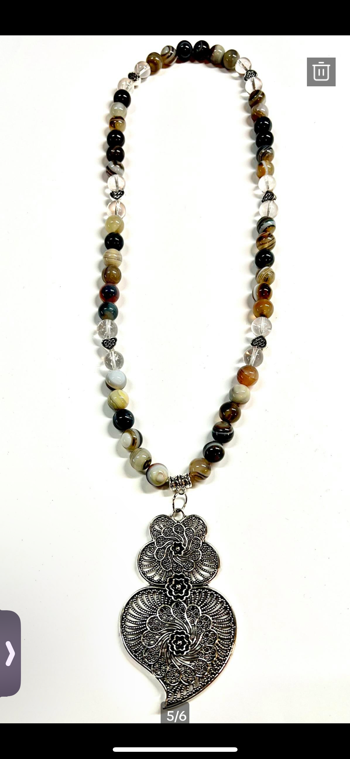 Botswana agate necklace/bracelet set