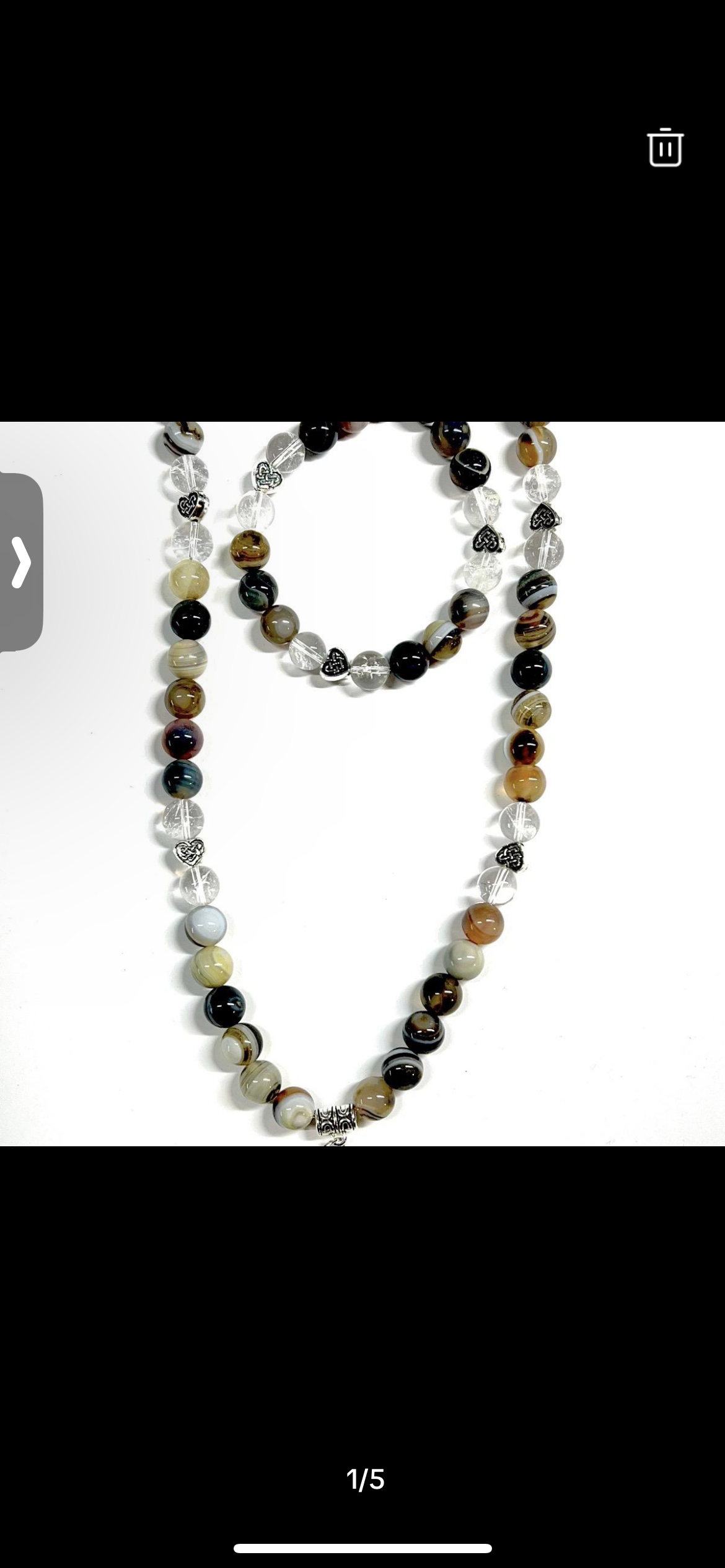 Botswana agate necklace/bracelet set