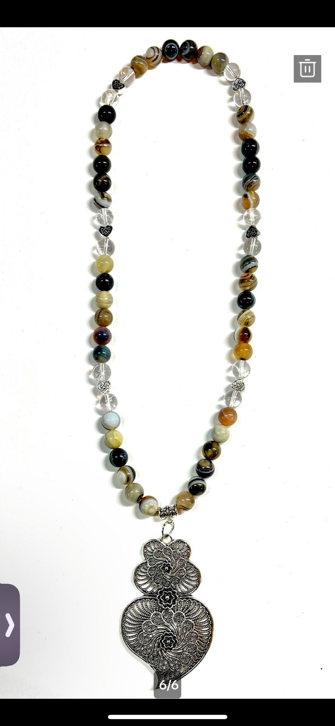 Botswana agate necklace/bracelet set