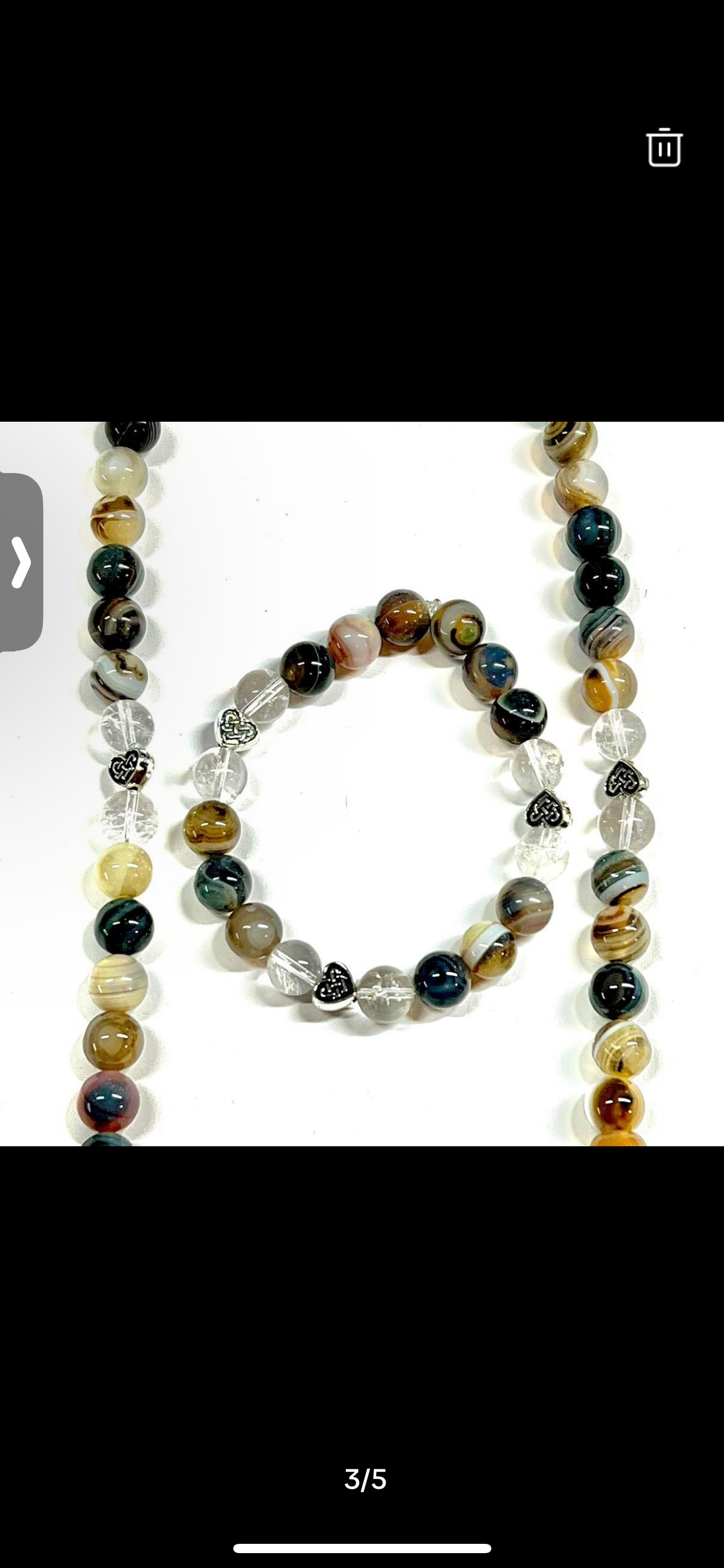 Botswana agate necklace/bracelet set